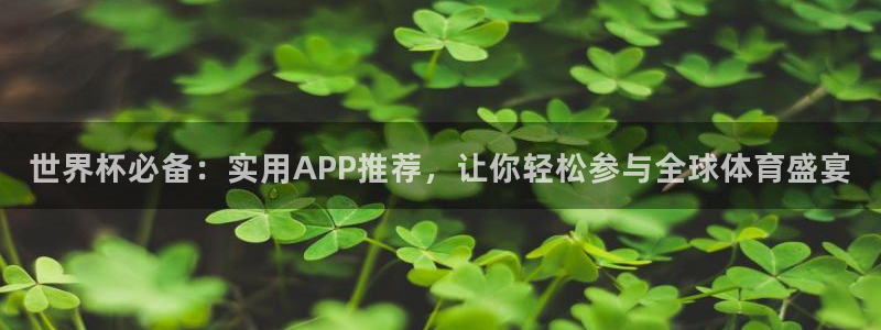 2026世界杯赛程:世界杯必备:实用APP推荐,让你轻松参与全球体育盛宴